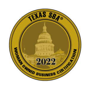 Texas SBA Woman Owned Business Certification 2022 logo - RCC HOU Jennifer Finley