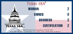 woman owned business certification 2022 Houston